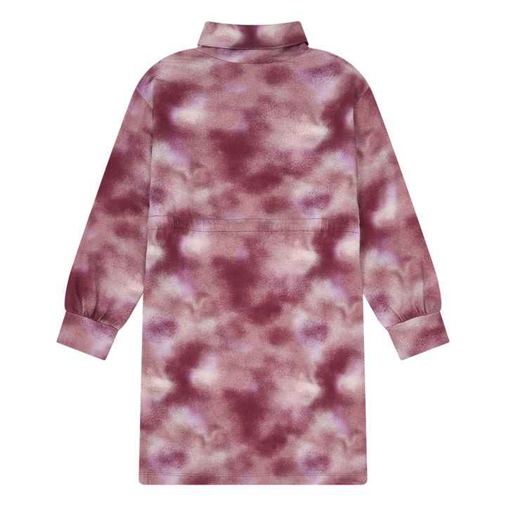 Organic Cotton Blur Burgundy Maxi Dress | Burdeos- Imagen del producto n°4