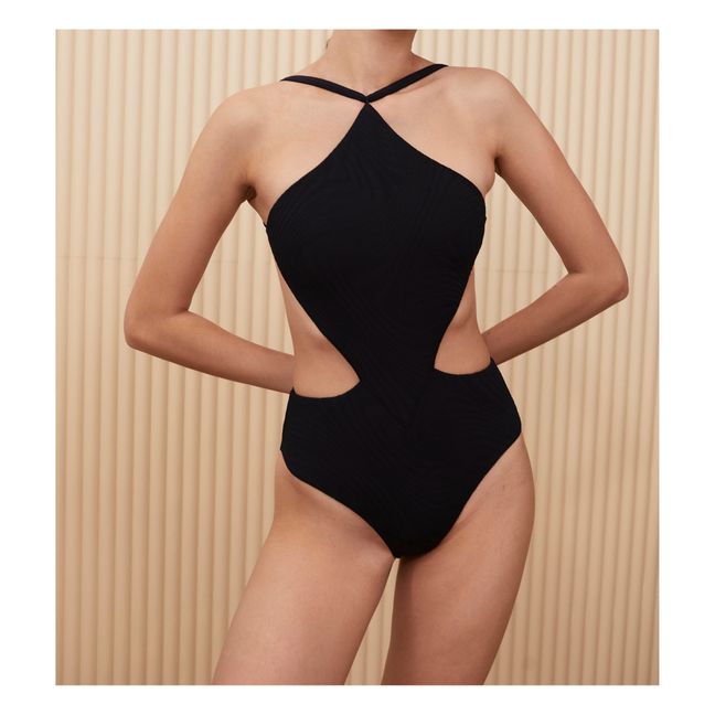 Costume intero Sabath Texture | Nero