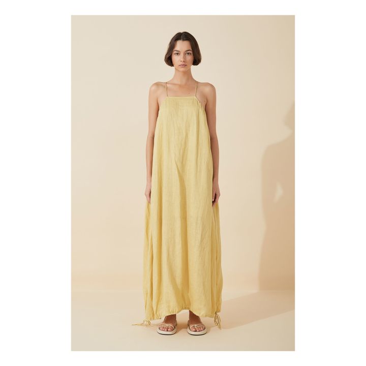 Citrus Linen Dress | Amarillo- Imagen del producto n°1