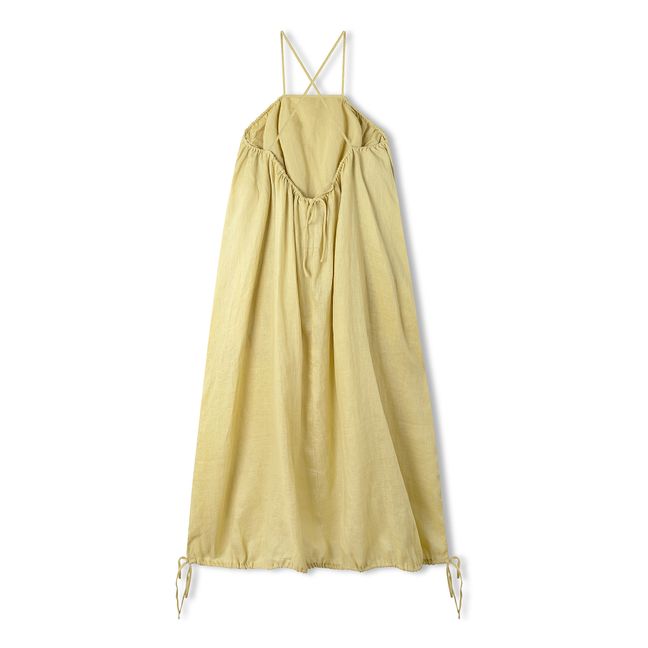 Citrus Linen Dress | Yellow