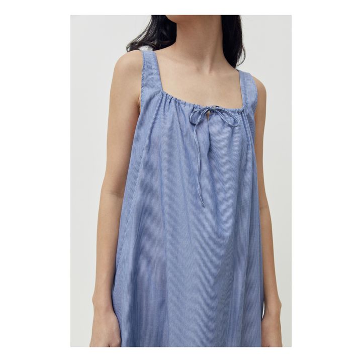 Paper Organic Cotton Dress | Blue- Product image n°1