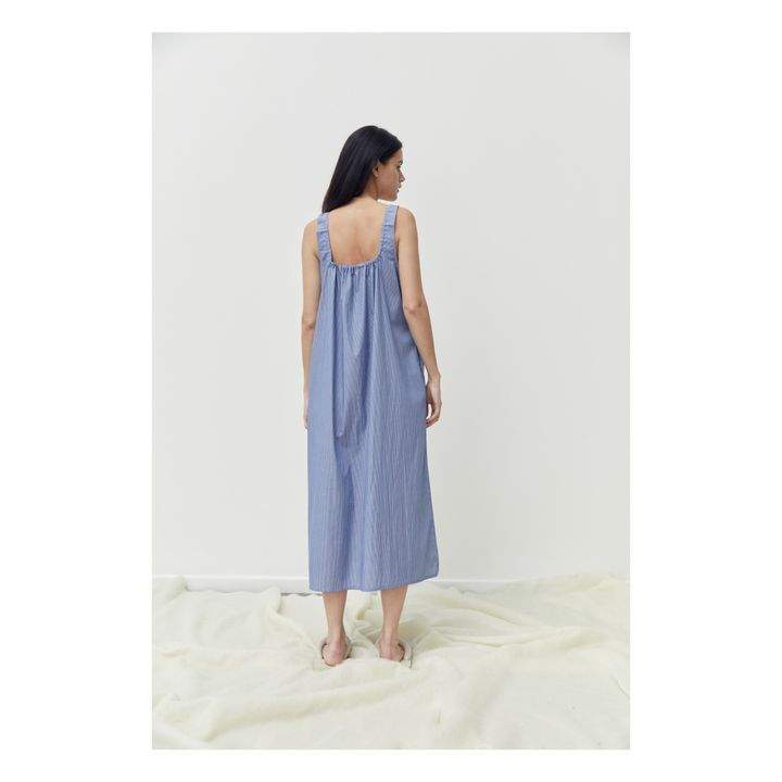 Kleid Paper Bio-Baumwolle | Blau- Produktbild Nr. 2