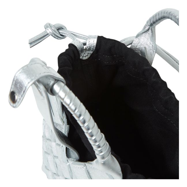 Misu Mini Leather Bag | Silber