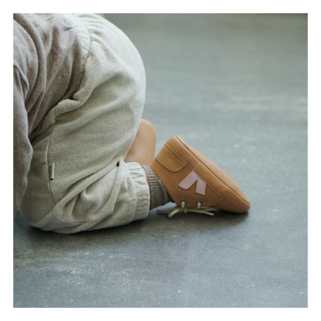 Chaussons Suède | Rose pâle