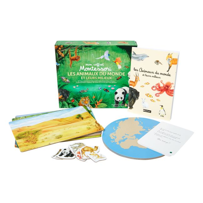 Caja Montessori: los animales del mundo y su entorno