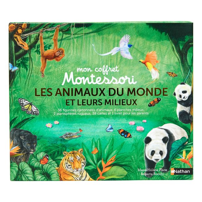 Caja Montessori: los animales del mundo y su entorno