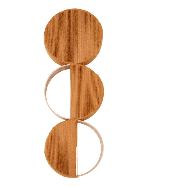 Decoración de pared: Loops Triodemi - 22 cm | Crudo