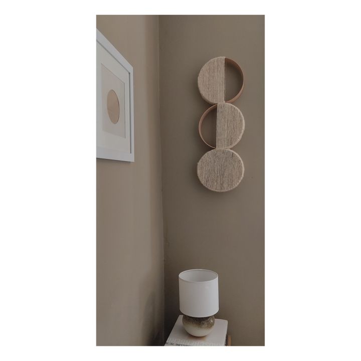 Triodemi Loops Wall Hanging | White- Product image n°0