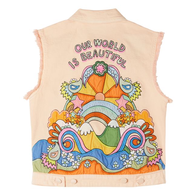 Veste en Jean 70s | Rose pêche