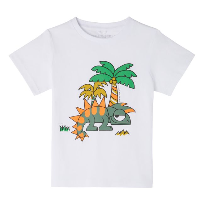 T-Shirt Gecko et Palmier | Blanc