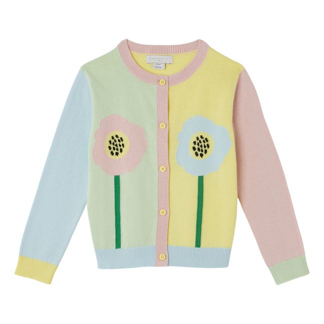 Cardigan à Fleurs | Rose pâle