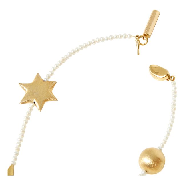 Stars and Hearts Necklace | Dorado