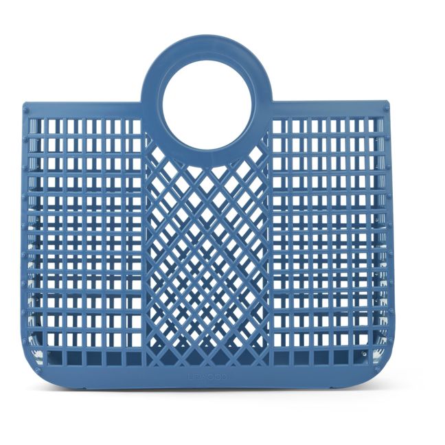 Bloom Recycled Material Basket | Blu marino