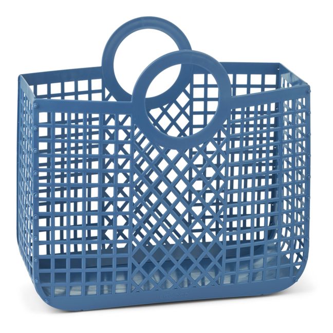 Bloom Recycled Material Basket | Blu marino