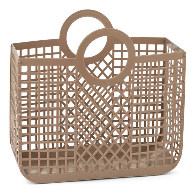 Bloom Recycled Material Basket | Taupe brown