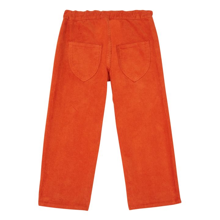 Pantalon Velours Côtelé Erodium | Rojo Bermellón- Imagen del producto n°1