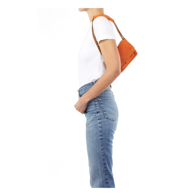 Lulu Calfskin Handbag - S | Naranja