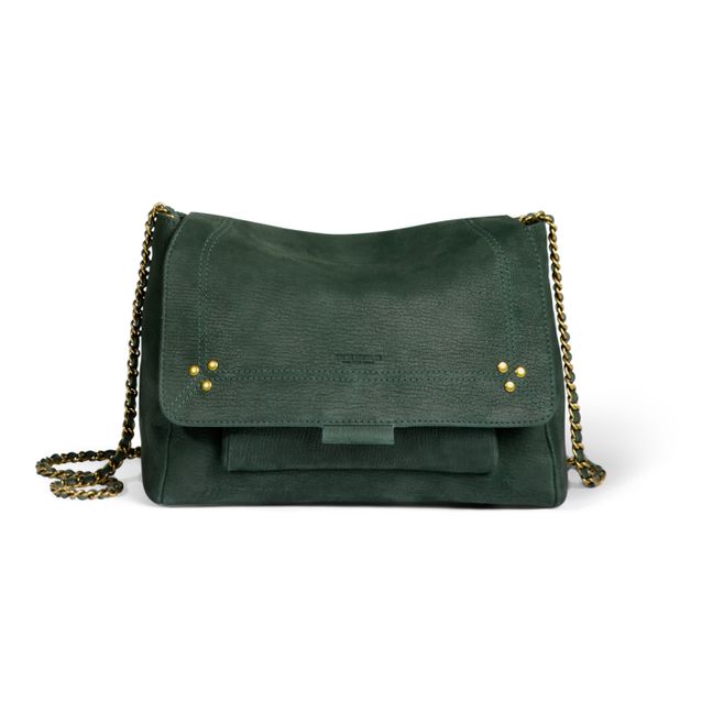 Lulu Goatskin Leather Handbag - M | Verde Abeto