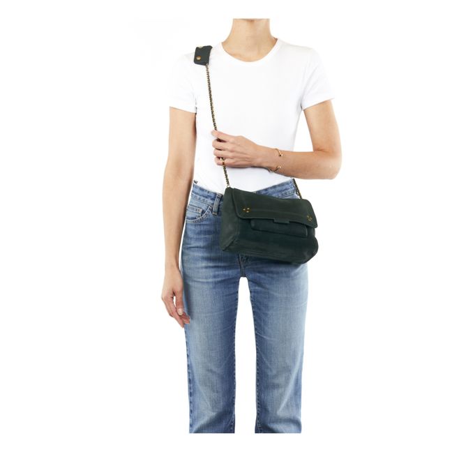 Sac Lulu M Chèvre | Vert sapin