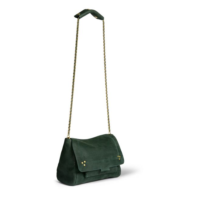 Lulu Goatskin Leather Handbag - M | Verde Abeto