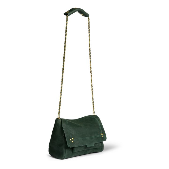 Lulu Goatskin Leather Handbag - M | Verde Abeto- Imagen del producto n°5