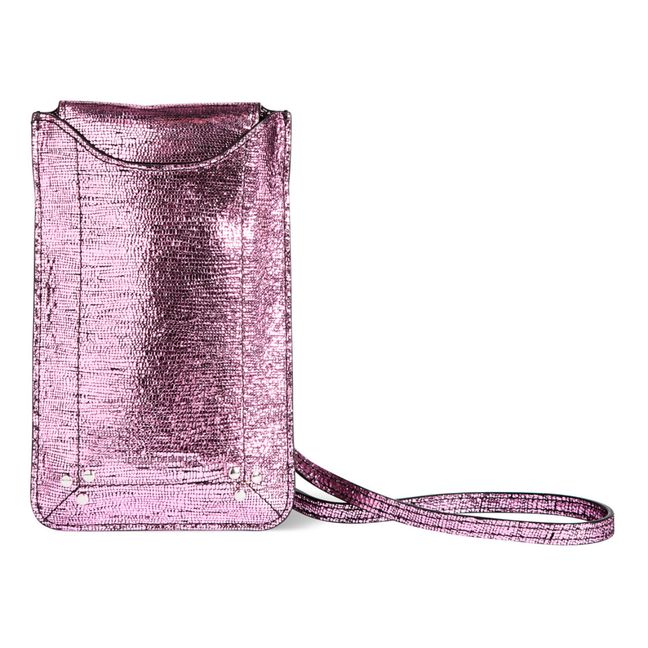 Handytasche Ziege lamiert | Rosa
