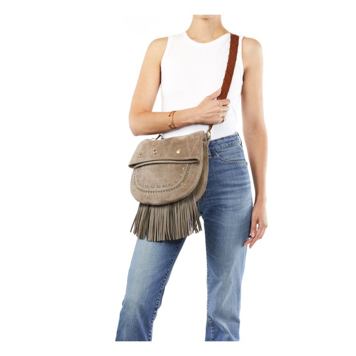 Jerry Calfskin Leather Handbag - M | Beige- Product image n°1