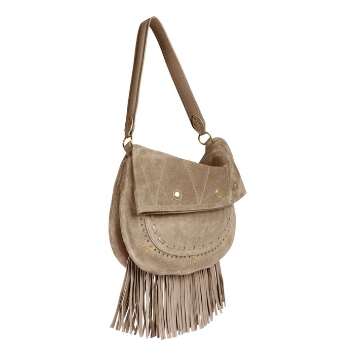 Jerry Calfskin Leather Handbag - M | Beige- Immagine del prodotto n°3