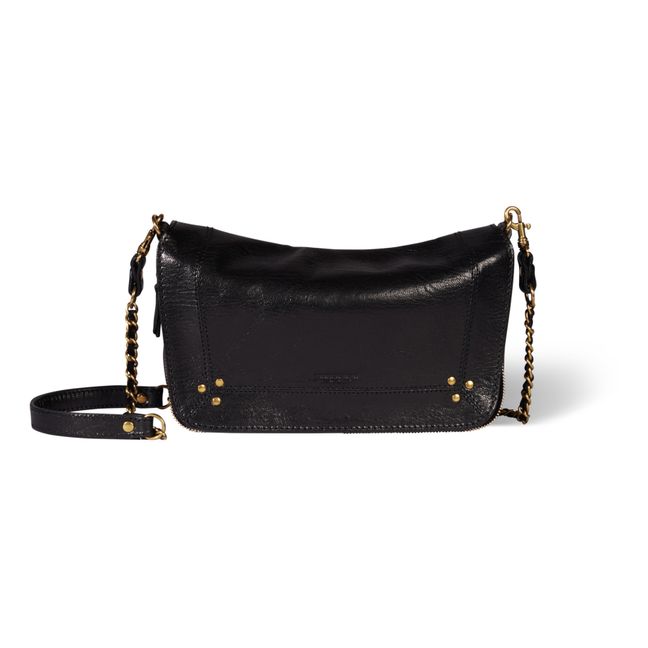 Bobi Goatskin Leather Handbag - S | Black