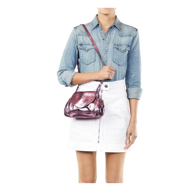Tasche Helmut S Lamé | Rosa