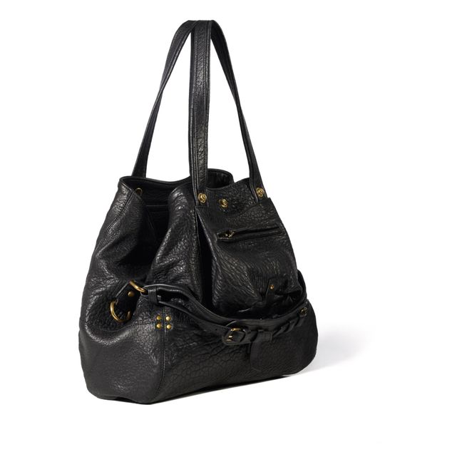 Billy Lambskin Handbag - M | Negro