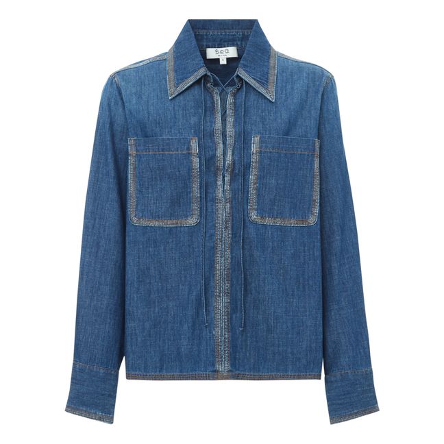 Camicia denim Fallon | Blu