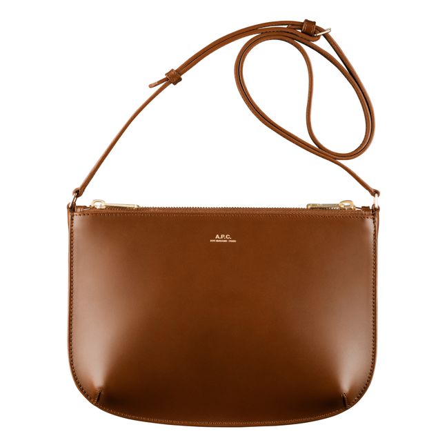 Sarah Smooth Leather Bag | Capuccino