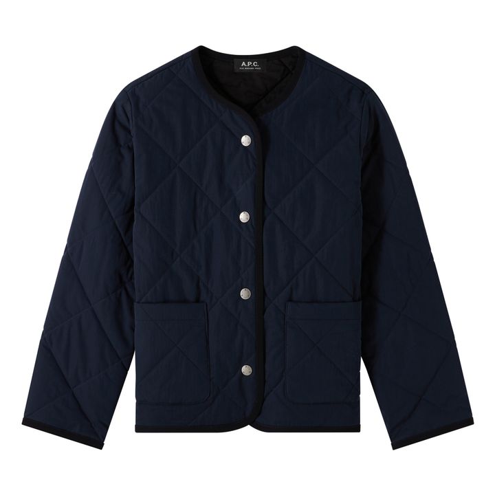 Claire Quilted Blouse | Navy- Produktbild Nr. 0