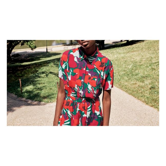 Vestido New Drew estampado floral | Rojo