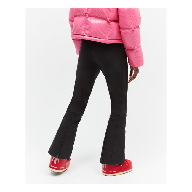 Aurora High-Waisted Flare Ski Trousers | Black