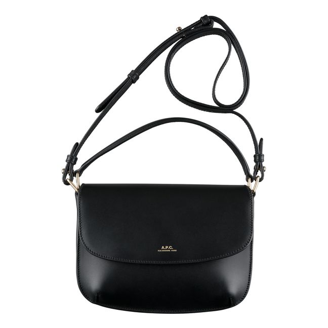 Sarah Borsa a tracolla Mini in pelle liscia | Nero
