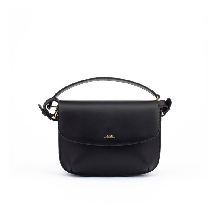 Sarah Smooth Leather Shoulder Bag | Negro- Imagen del producto n°2