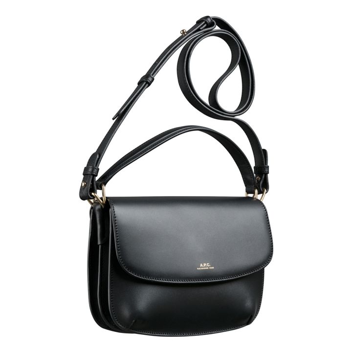 Sarah Smooth Leather Shoulder Bag | Negro- Imagen del producto n°3