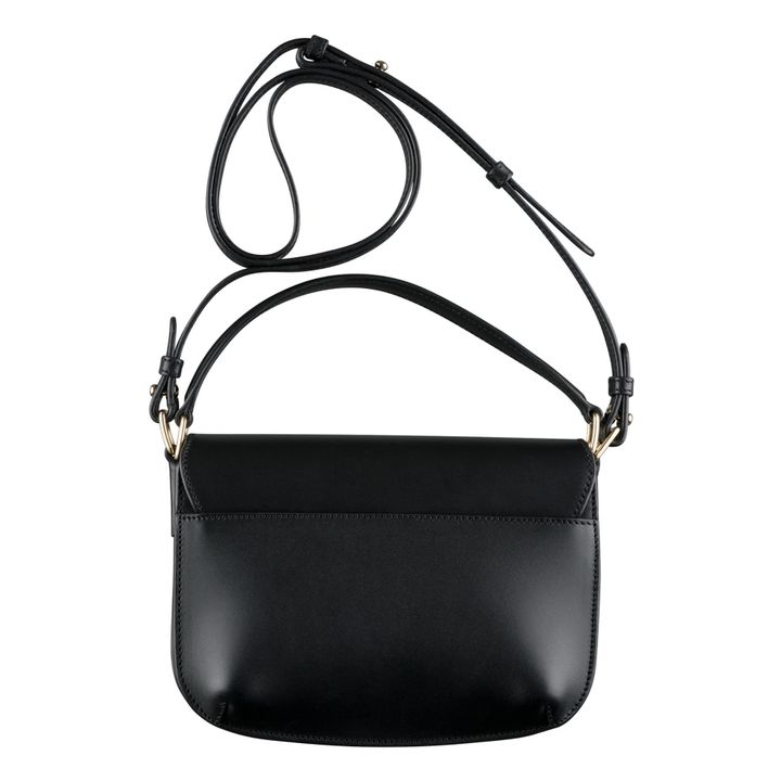 Sarah Smooth Leather Shoulder Bag | Negro- Imagen del producto n°4