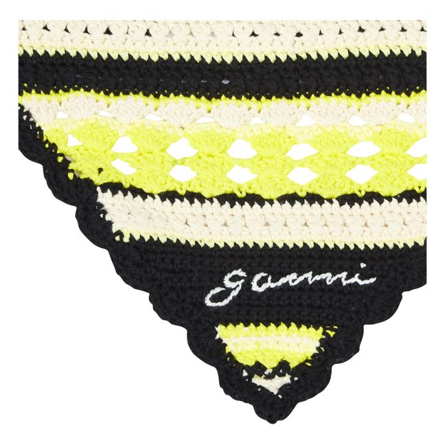 Bandana crochet in cotone organico | Giallo