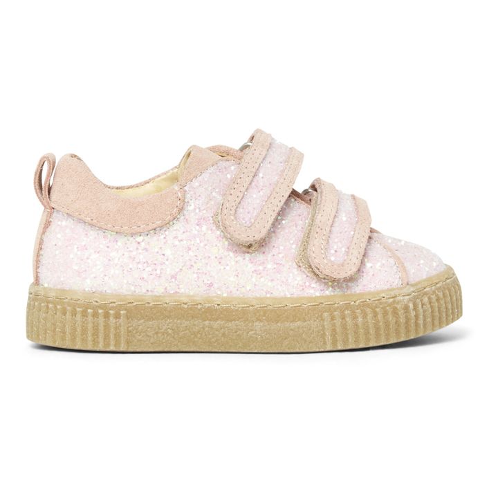 Glitter Velcro Sneakers  | Rosa- Produktbild Nr. 0