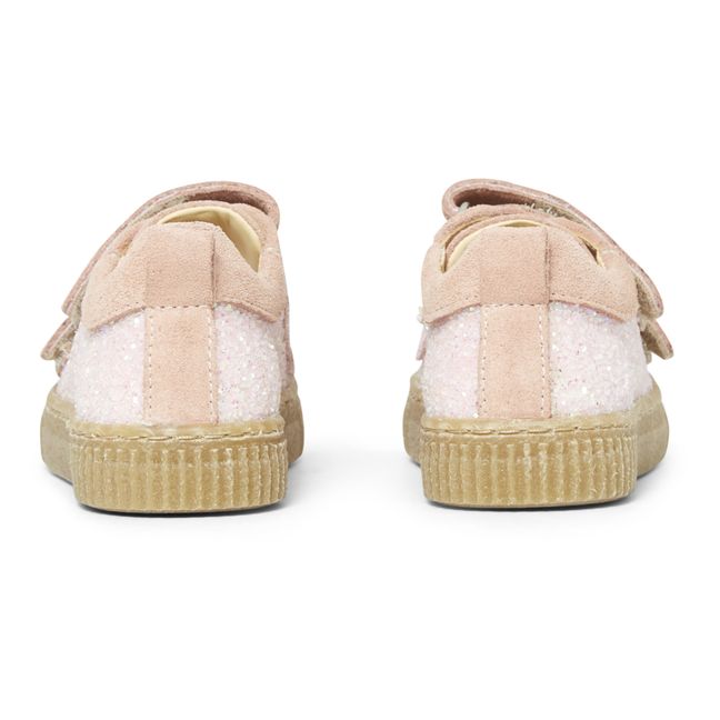 Glitter Velcro Sneakers  | Rosa