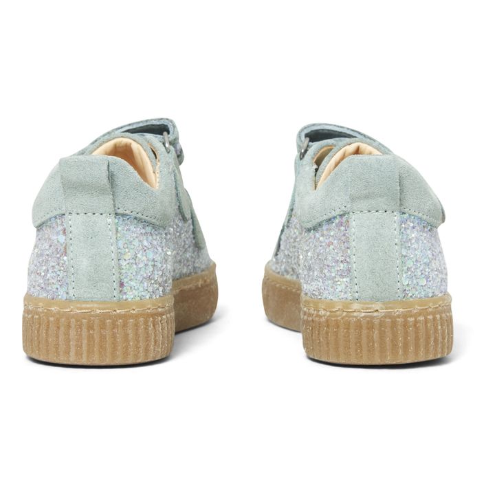 Glitter Velcro Sneakers | Blue- Product image n°2
