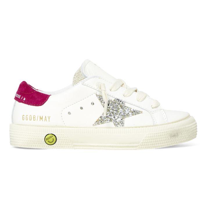 May Glitter Lace-Up Sneakers | Magenta- Imagen del producto n°0