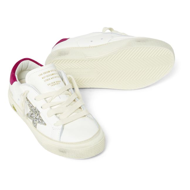 Baskets Lacets May Glitter | Magenta