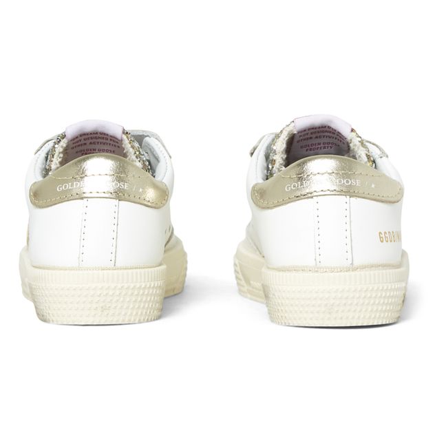 Baskets Scratchs May School Glitter | Rose poudré