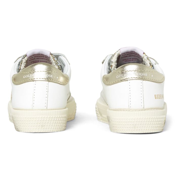 May School Glitter Velcro Sneakers | Rosa Polvo- Imagen del producto n°2