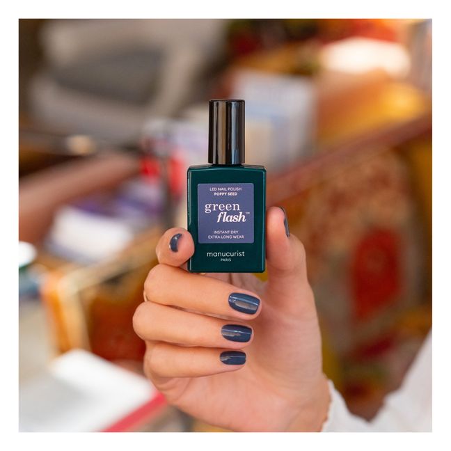 Green Flash Semi-Permanent Nail Polish - 15 ml | Poppy Seed