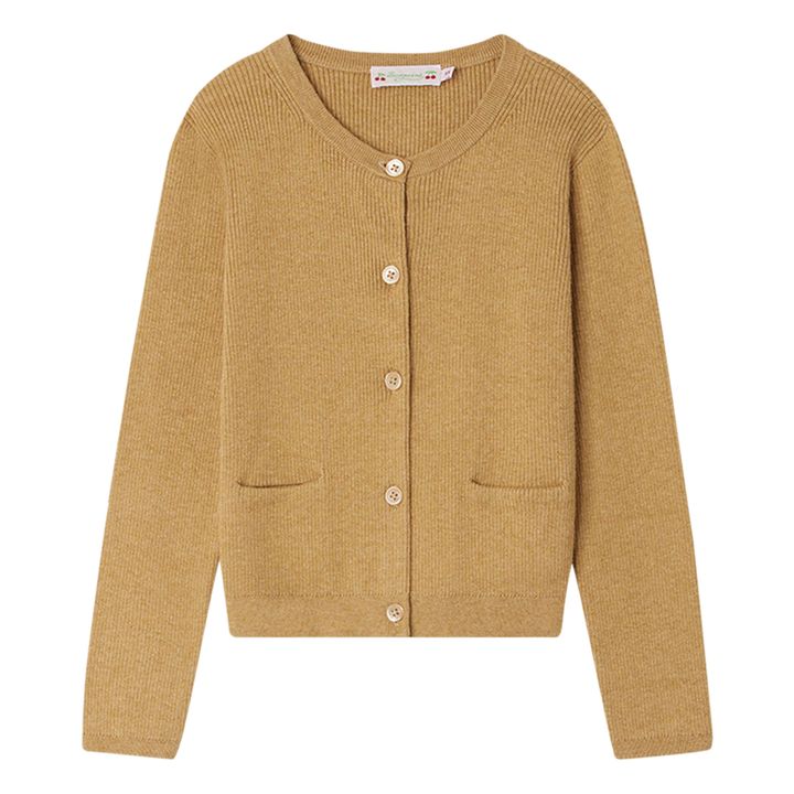 Bo Cotton and Cashmere Cardigan | Beige- Imagen del producto n°0
